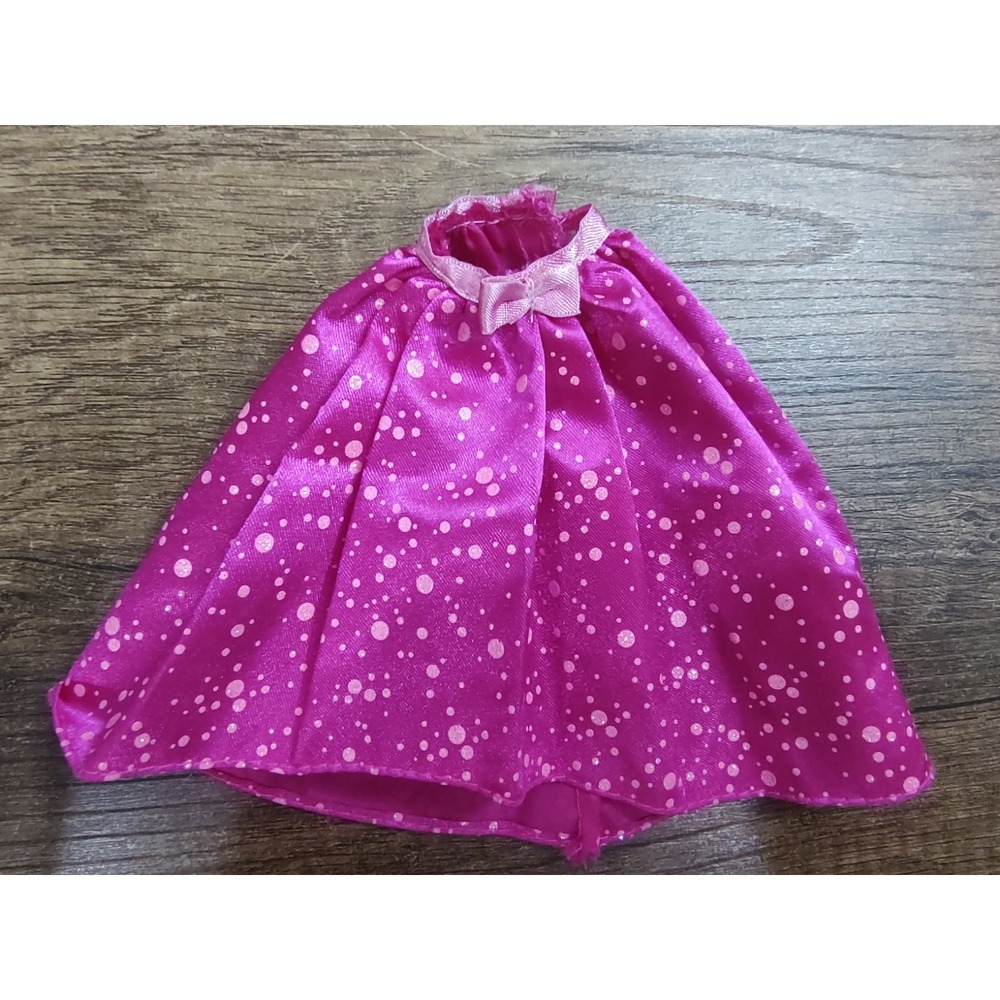 Mattel Birthday Barbie Hot Pink Light Pink Polka Dot Full Skirt Z13